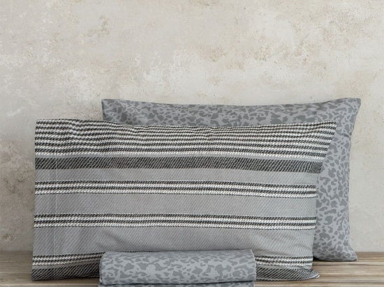 Μαξιλαροθήκες Hilly (Σετ 2τμχ) Grey Nima 52X72 100% Βαμβάκι