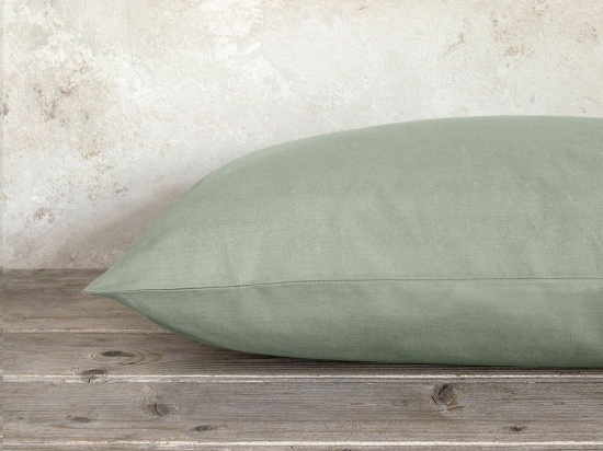 Μαξιλαροθήκες Unicolors (Σετ 2τμχ) Rock Green Nima 52X72 100% Βαμβάκι