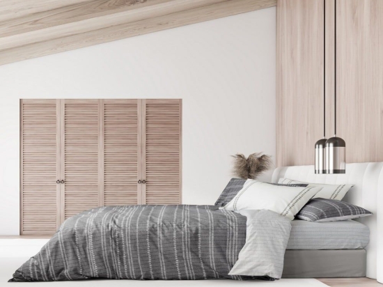 Πάπλωμα Bold Grey Nima Μονό 170x240cm 100% Βαμβάκι