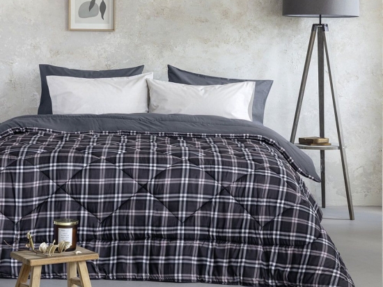 Πάπλωμα Calida Dark Grey Nima Μονό 160x240cm Microfiber