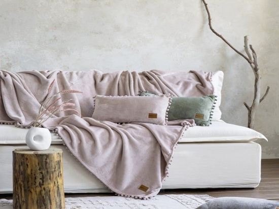 Ριχτάρι Jacquard Macia Nude Nima Διθέσιο 180x250cm Πολυέστερ