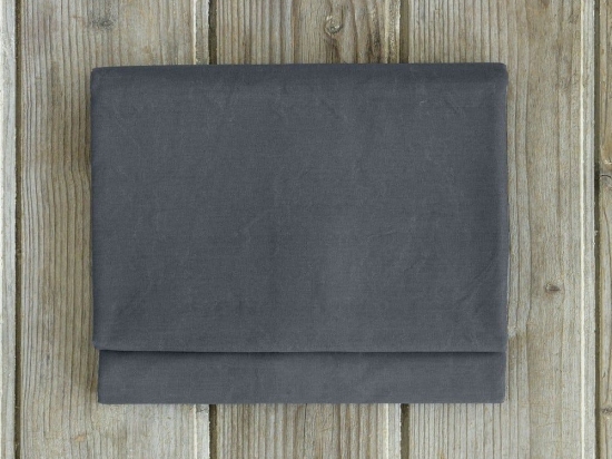 Σεντόνι Unicolors Midnight Grey Nima Μονό 160x260cm 100% Βαμβάκι