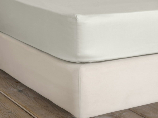 Σεντόνι Superior Satin Με Λάστιχο Fog Beige Nima King Size 185x240cm 100% Βαμβακοσατέν