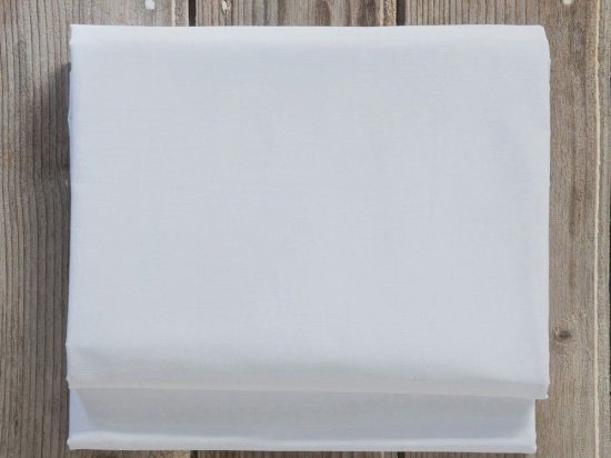 Σεντόνι Superior Satin Με Λάστιχο White Nima Υπέρδιπλo 165x240cm 100% Βαμβακοσατέν