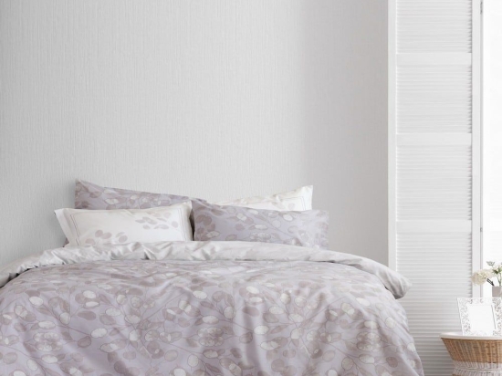 Σεντόνια Nevena Με Λάστιχο (Σετ 4τμχ) Light Grey Nima Υπέρδιπλο 160x232cm 100% Βαμβάκι