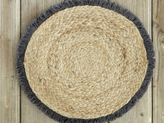 Σουπλά Carina Dark Grey Nima 38x38cm Βαμβάκι,Jute