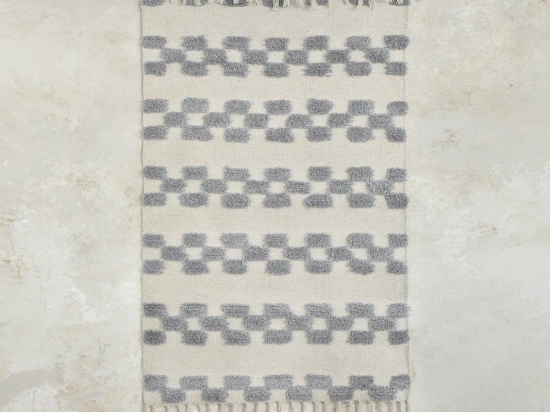 Χαλάκι Κουζίνας Lark 60x130 Grey Nima 60X130cm Βαμβάκι