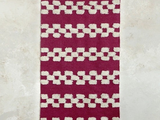 Χαλάκι Κουζίνας Lark 60x130 Red Nima 60X130cm Βαμβάκι