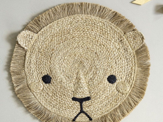 Χαλί Παιδικό Lion King Natural Nima 60X60cm Round