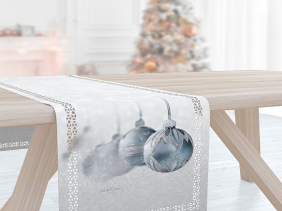 Runner Χριστουγεννιάτικο 2014 Laser Cut Grey Saint Clair 40Χ160 40x160cm