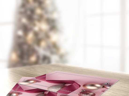 Σουπλά Χριστουγεννιάτικο 3044 Laser Cut Pink Saint Clair 45x33cm