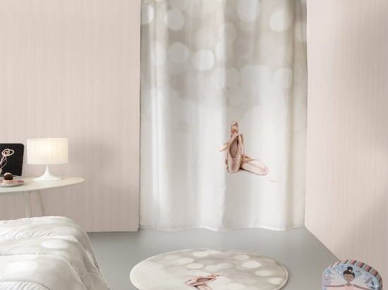 Κουρτίνα Παιδική Ballet Light Grey Saint Clair 160x240 cm 160x240cm Microfiber