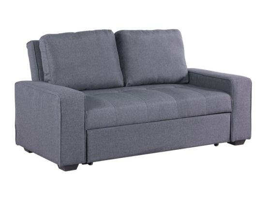 ΚΑΝΑΠΕΣ ΚΡΕΒΑΤΙ KANNA 2ΘΕΣΙΟΣ 176x102x91 εκ.HM3082.10 ΜΕ ΓΚΡΙ ΥΦΑΣΜΑ