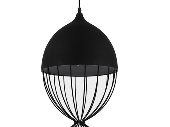 Φωτιστικό Οροφής Canario 01107 Black GloboStar Μέταλλο