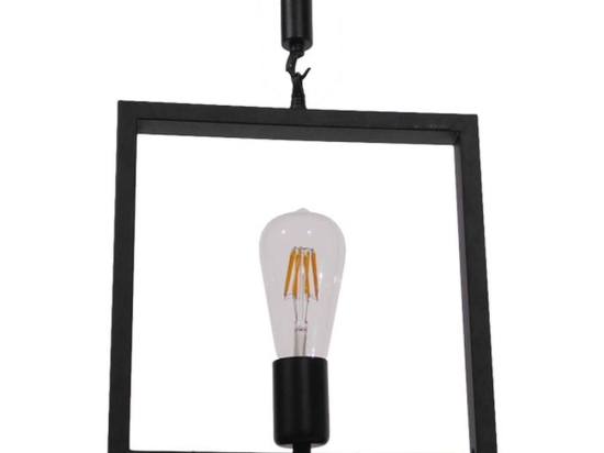 Φωτιστικό Οροφής Fraise 01077 Black GloboStar Σχοινί,Μέταλλο