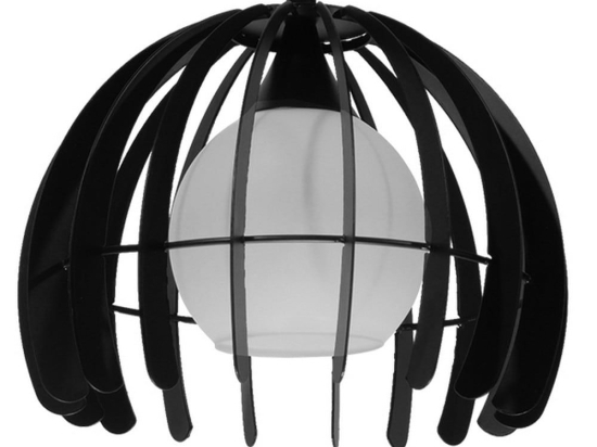 Φωτιστικό Οροφής Ingley 01226 Black GloboStar Μέταλλο,Γυαλί