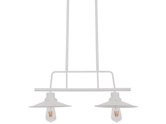 Φωτιστικό Οροφής-Ράγα Billiard White 01008 GloboStar Μέταλλο