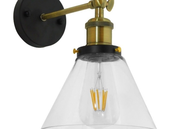 Φωτιστικό Τοίχου-Απλίκα Catherine 01074 Gold Globostar Μέταλλο,Γυαλί