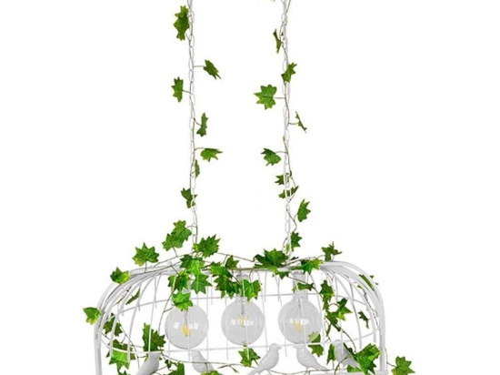 Φωτιστικό Οροφής Achillea 01647 3xΕ27 Με Πλέγμα 85,5x37,5x38cm White GloboStar