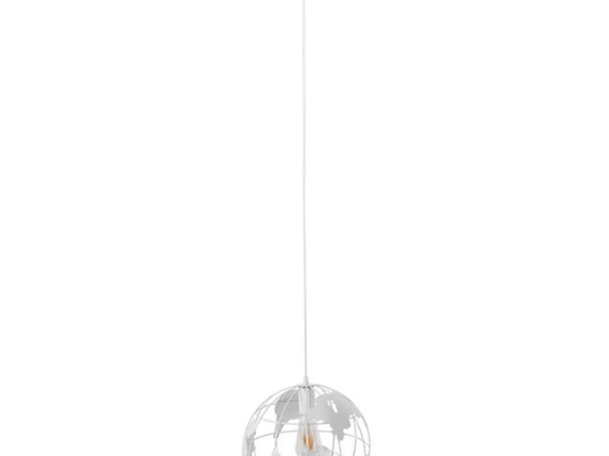 Φωτιστικό Οροφής Earth 01382 1xΕ27 Με Πλέγμα Φ30x30cm White GloboStar