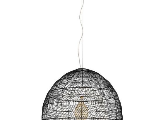 Φωτιστικό Οροφής Malibu 00966 1xΕ27 Φ100x86cm Black GloboStar