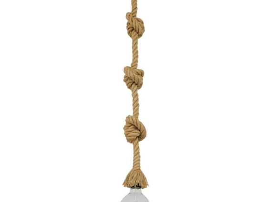 Φωτιστικό Οροφής Rope 01018 1xΕ27 Φ3,5x200cm Beige GloboStar
