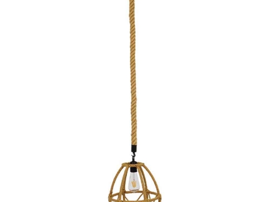 Φωτιστικό Οροφής Telan 01615 1xΕ27 Με Πλέγμα Φ30x38cm Beige GloboStar