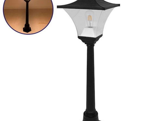 Φωτιστικό Δαπέδου 12148 Με Βάση 1xE27 32x32x109cm Black GloboStar