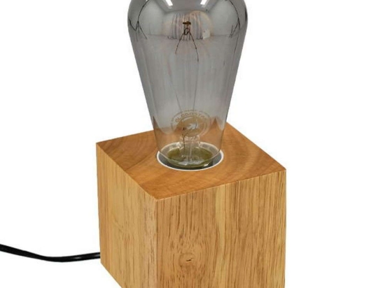 Φωτιστικό Επιτραπέζιο Cube 99405 1xE27 8x8x8cm Natural GloboStar GloboStar