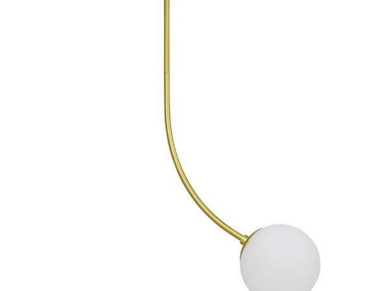 Φωτιστικό Οροφής Drizzle 00922 1xE27 Φ15x70cm Gold-White GloboStar