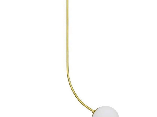 Φωτιστικό Οροφής Drizzle 00921 1xE27 Φ15x100cm Gold-White GloboStar