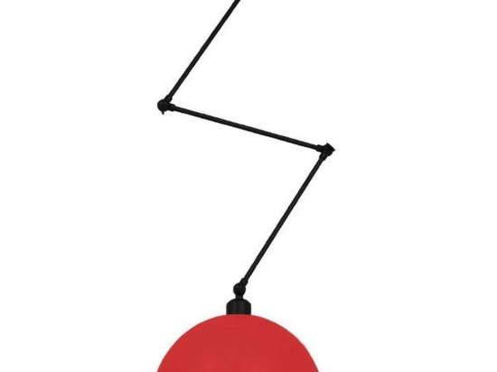 Φωτιστικό Οροφής Lotus 00938 1xE27 Φ30x21cm Red GloboStar
