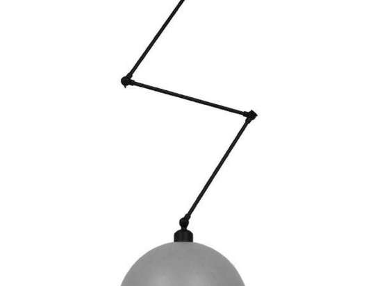 Φωτιστικό Οροφής Lotus 00937 1xE27 Φ30x21cm Grey GloboStar