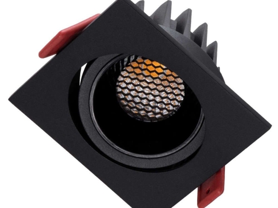 Φωτιστικό Οροφής - Σποτ Χωνευτό Leo-Sq 60293 10W Led 8,5x8,5x6,6cm Black GloboStar