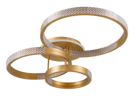 Φωτιστικό Οροφής Diamond 61116 Led 100W Φ30x40x50cm Gold GloboStar
