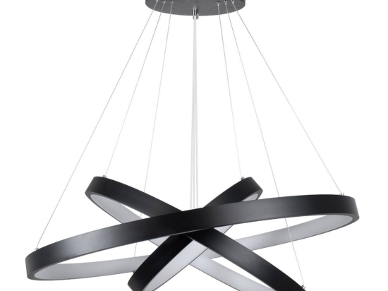Φωτιστικό Οροφής Nemesis Trio 61170-DECO Led 120W Φ40x60x80cm Black GloboStar
