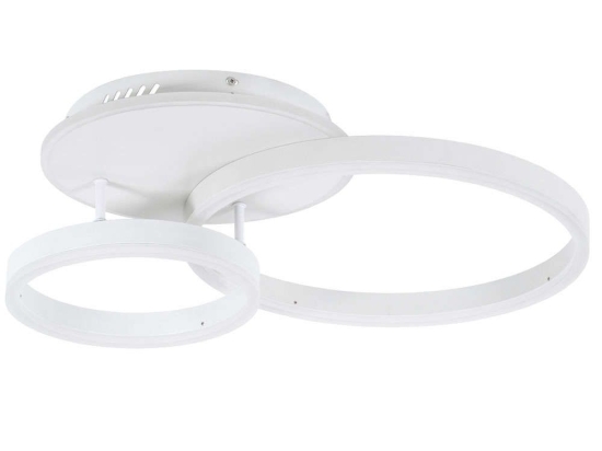 Φωτιστικό Οροφής-Πλαφονιέρα Venom 61121 Φ25/40cm Με Τηλεχειριστήριο Dim Led 8107lm 67W White GloboStar
