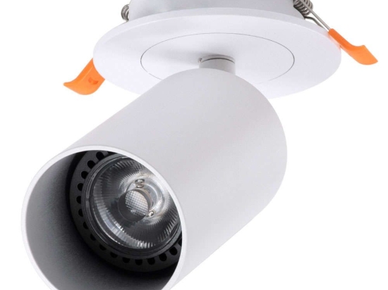 Φωτιστικό Οροφής - Σποτ Χωνευτό Leo 60351 GU10 Φ6x17cm White GloboStar