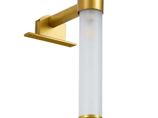 Φωτιστικό Τοίχου - Απλίκα  Elsa 60405 3,5x13,5x20cm Gold GloboStar Αλουμίνιο,Γυαλί