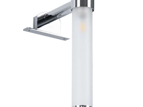 Φωτιστικό Τοίχου - Απλίκα  Elsa 60406 3,5x13,5x20cm Silver GloboStar Αλουμίνιο,Γυαλί