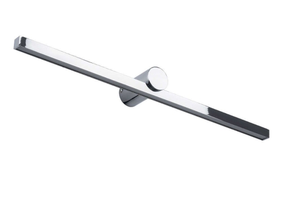 Φωτιστικό Τοίχου - Απλίκα Rosa 60451 Led 12W 60x15x7cm Silver GloboStar Αλουμίνιο