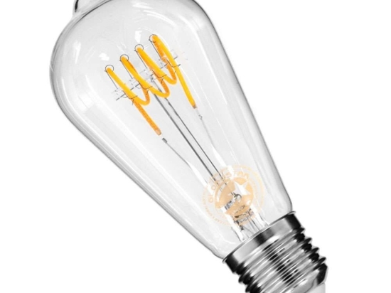 Λαμπτήρας Led Soft Spiral Filament 99140 ST64 E27 6W 510lm Dimmable Clear GloboStar 6W