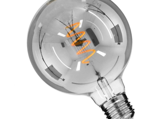 Λαμπτήρας Led Soft Spiral Filament 99139 G125 E27 6W 470lm Dimmable Fume GloboStar 6W