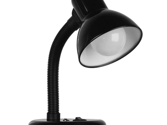 Φωτιστικό Επιτραπέζιο Student 01530 Φ12x32cm 1xE27 Black GloboStar