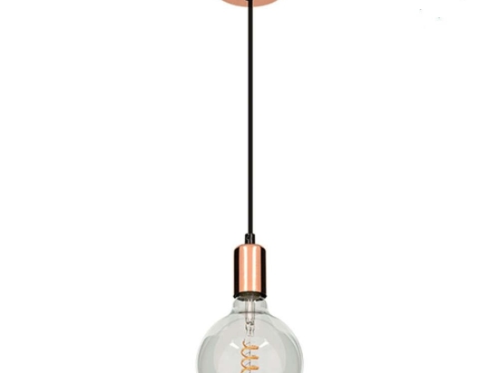 Φωτιστικό Οροφής Lumi 99422 Φ4x118cm E27 40W Copper GloboStar