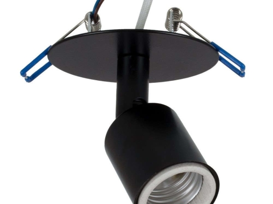 Φωτιστικό Οροφής Χωνευτό Sara 00849 Φ8x8,5cm 1xE27 Black GloboStar