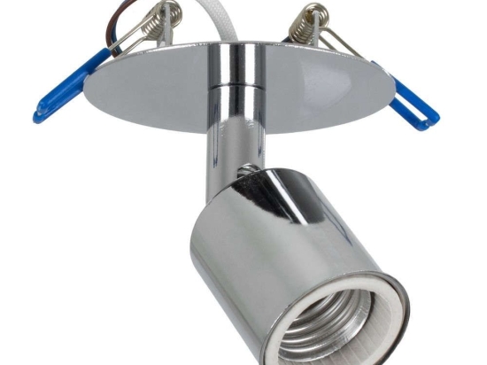 Φωτιστικό Οροφής Χωνευτό Sara 00850 Φ8x8,5cm 1xE27 Chrome GloboStar