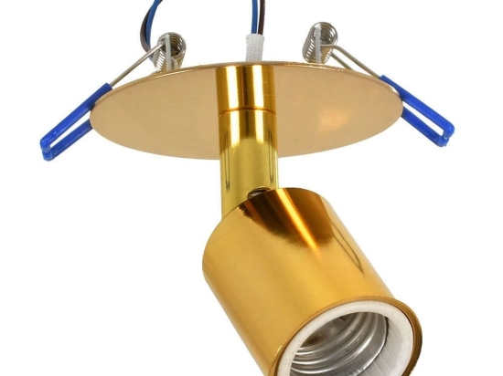 Φωτιστικό Οροφής Χωνευτό Sara 00851 Φ8x8,5cm 1xE27 Gold GloboStar