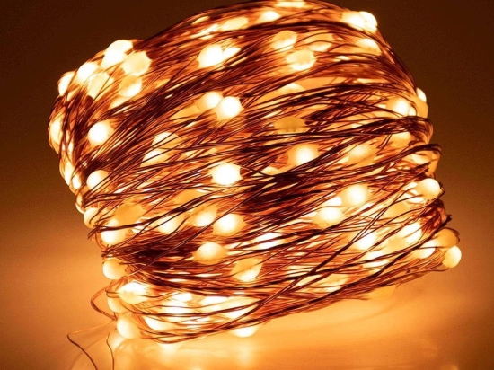 Χριστουγεννιάτικα Λαμπάκια Σειρά 200 Led 85842 20m Με 8 Προγράμματα 1,3W 3000K Bronze GloboStar