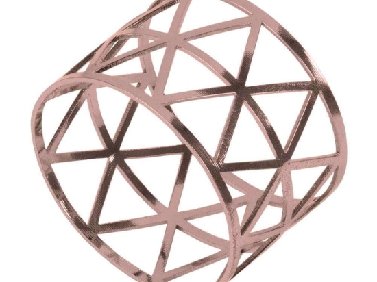 Δαχτυλίδι Πετσέτας Bistro 35005 Φ4,5x3cm Bronze GloboStar Μέταλλο